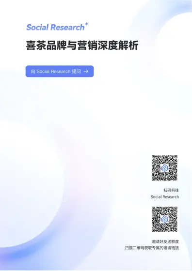 喜茶品牌社媒表现深度解析报告封面