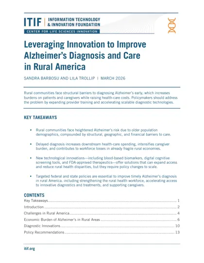 Leveraging Innovation to Improve Alzheimer’s Diagnosis and Care in Rural America封面