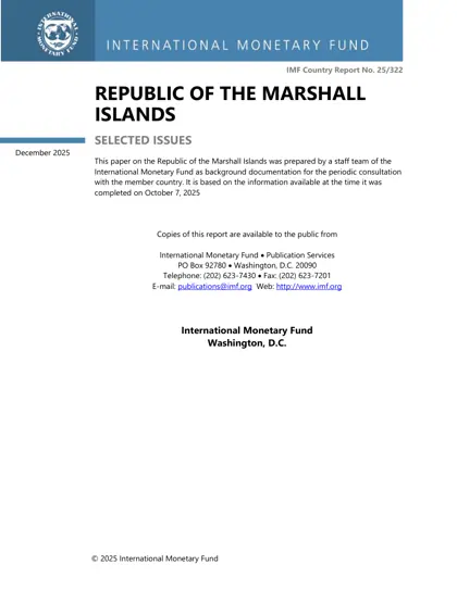 Republic of the Marshall Islands: Selected Issues封面