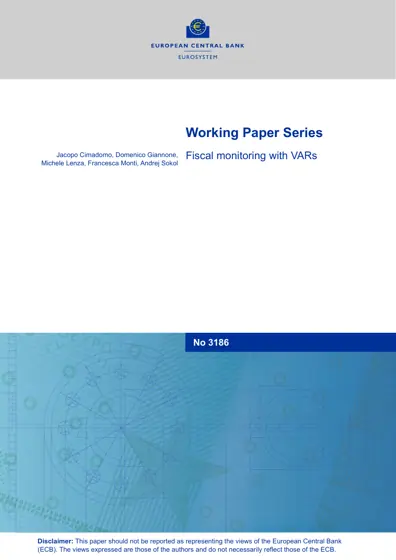Fiscal monitoring with VARs封面