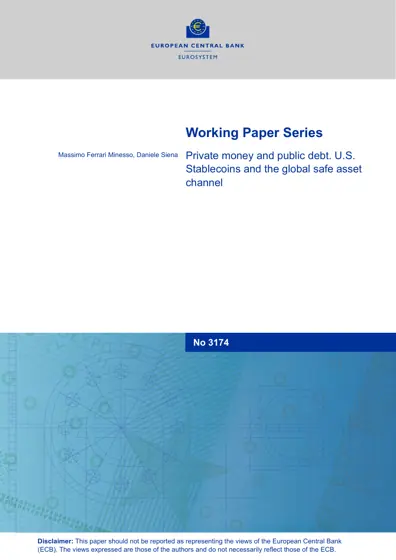 Private money and public debt. U.S. Stablecoins and the global safe asset channel封面