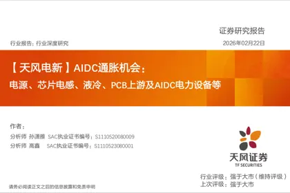 AIDC通胀机会：电源、芯片电感、液冷、PCB上游及AIDC电力设备等封面