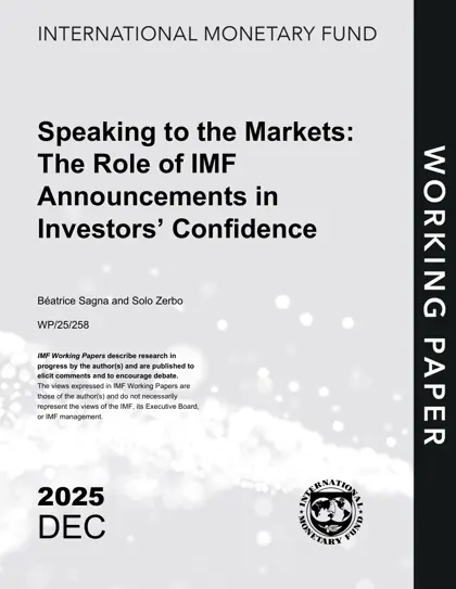Speaking to the Markets: The Role of IMF Announcements in Investors’ Confidence封面