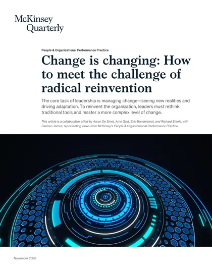 Change is changing: How to meet the challenge of radical reinvention封面