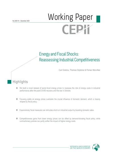Energy and Fiscal Shocks: Reassessing Industrial Competitiveness封面