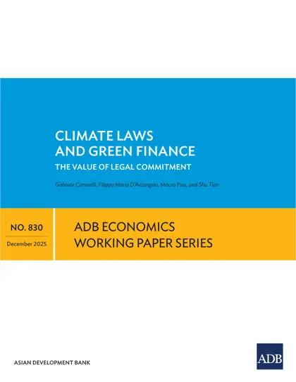 Climate Laws and Green Finance: The Value of Legal Commitment封面