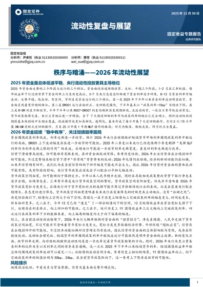 固定收益专题报告封面