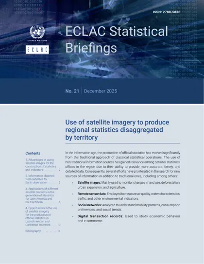Use of satellite imagery to produce regional statistics disaggregated by territory封面