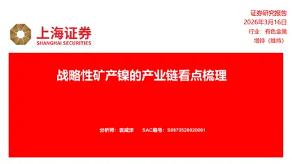战略性矿产镍的产业链看点梳理封面