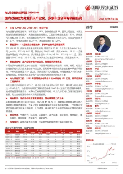 电力设备及新能源周报20260104封面