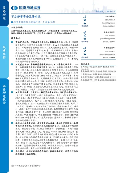 投资者微观行为洞察手册·2月第3期封面