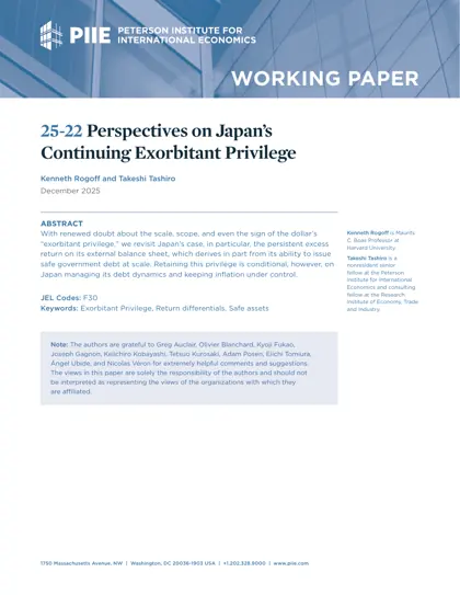 Perspectives on Japan’s Continuing Exorbitant Privilege封面