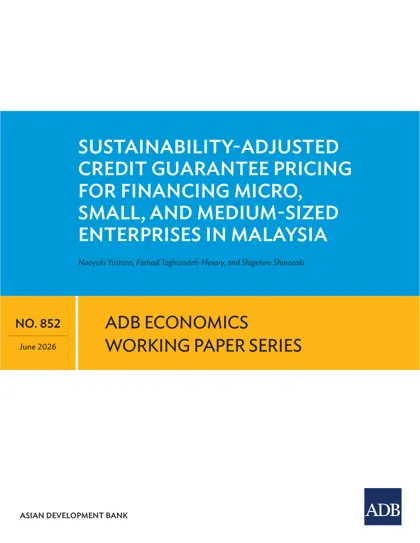 Sustainability-Adjusted Credit Guarantee Pricing for Financing Micro, Small, and Medium-Sized Enterprises in Malaysia封面