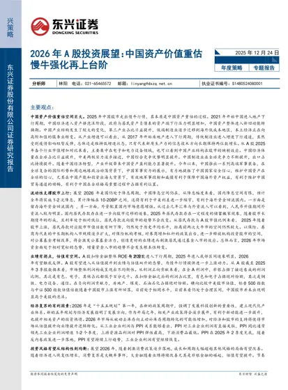 2026 年A 股投资展望：中国资产价值重估 慢牛强化再上台阶封面
