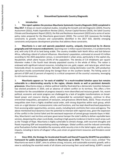 Mauritania Systematic Country Diagnostic Update封面