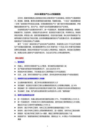 2026 新质生产力人才发展报告封面