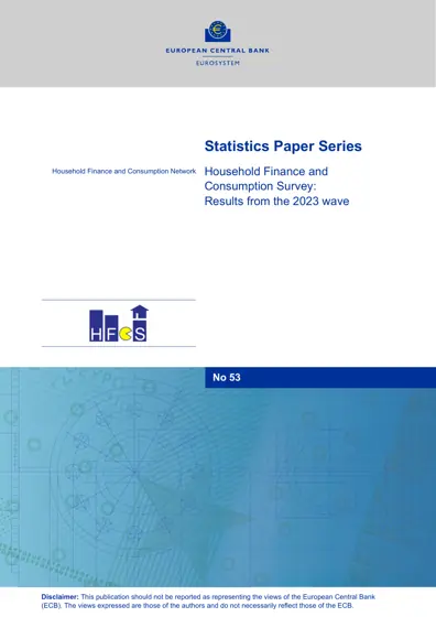 Household Finance and Consumption Survey: Results from the 2023 wave封面