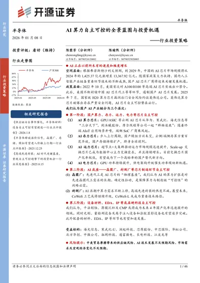 AI算力自主可控的全景蓝图与投资机遇封面
