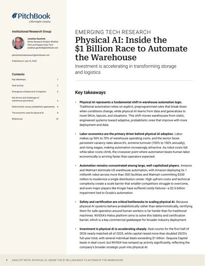 Physical AI: Inside the $1 Billion Race to Automate the Warehouse封面