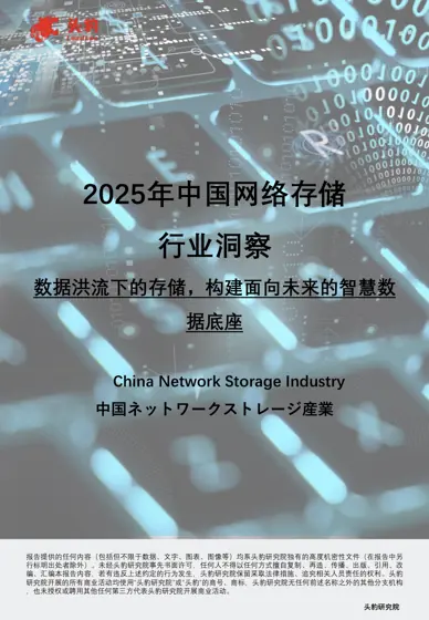 2025年中国网络存储行业洞察封面