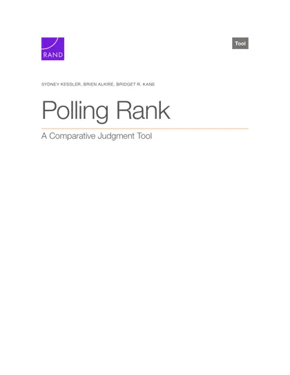 Polling Rank: A Comparative Judgment Tool封面