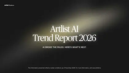 Artlist AI趋势报告2026封面