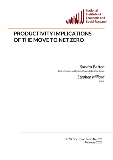 Productivity Implications of the Move to Net Zero封面