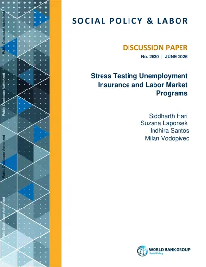 Stress Testing Unemployment Insurance and Labor Market Programs封面