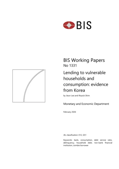 Lending to vulnerable households and consumption: evidence from Korea封面