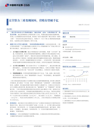 太空算力三重变现闭环，营收有望破千亿封面