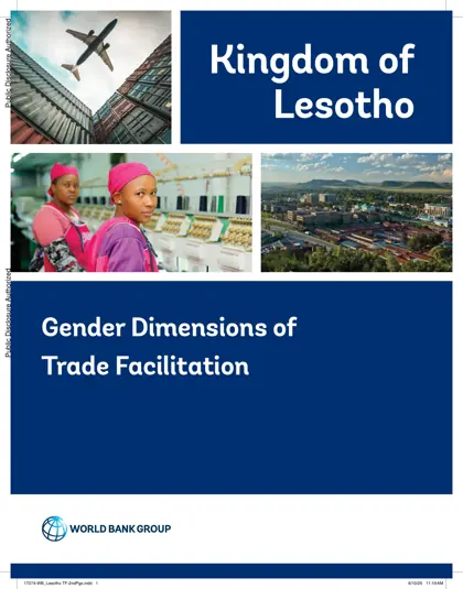 Gender Dimensions of Trade Facilitation: Kingdom of Lesotho封面