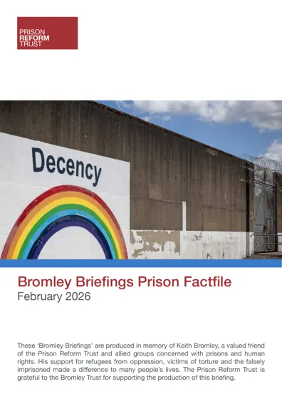 Bromley Briefings Prison Factfile February 2026封面
