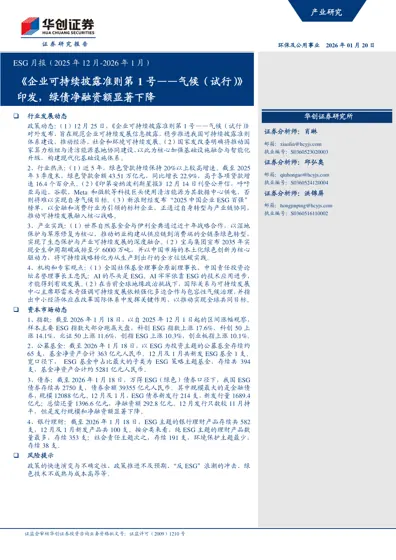 ESG月报（2025年12月-2026年1月）封面