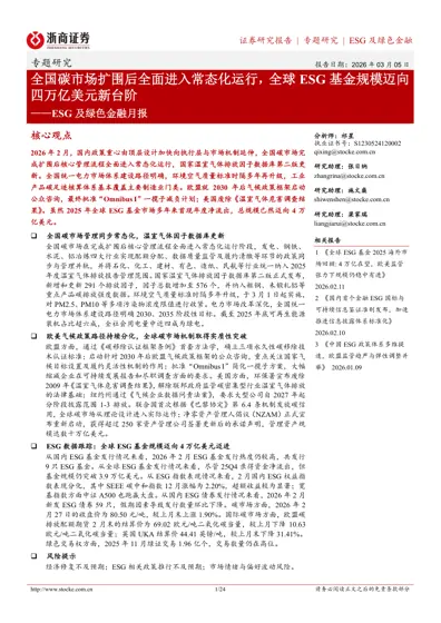ESG 及绿色金融月报封面