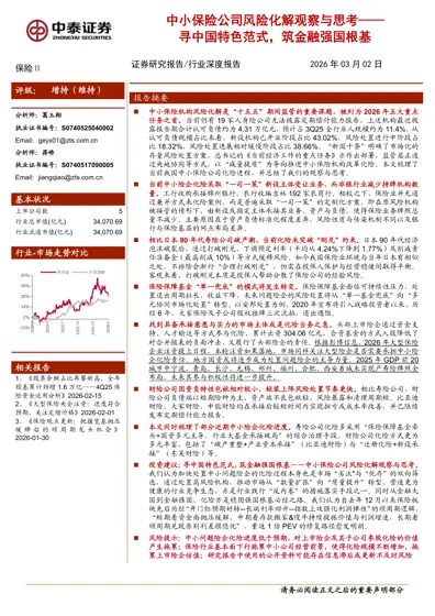 中小保险公司风险化解观察与思考——寻中国特色范式，筑金融强国根基封面