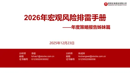 2026年宏观风险排雷手册 ——年度策略报告姊妹篇封面
