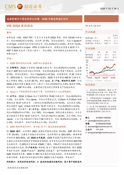 VIS 25Q4跟踪报告封面
