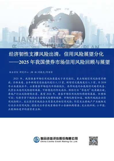 经济韧性支撑风险出清，信用风险展望分化 ——2025 年我国债券市场信用风险回顾与展望封面