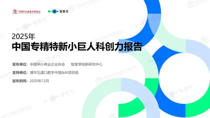 2025年中国专精特新小巨人科创力报告封面