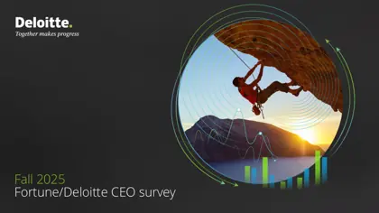 Fall 2025 Fortune/Deloitte CEO survey封面