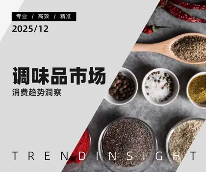 2025年调味品市场消费趋势洞察封面