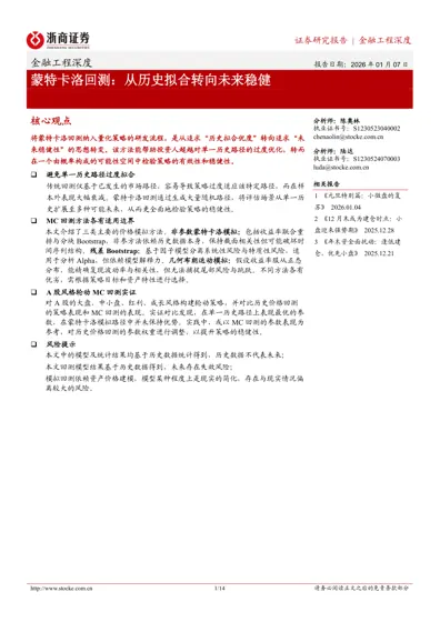 蒙特卡洛回测:从历史拟合转向未来稳健封面
