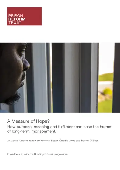 A Measure of Hope? How purpose, meaning and fulfilment can ease the harms of long-term imprisonment封面