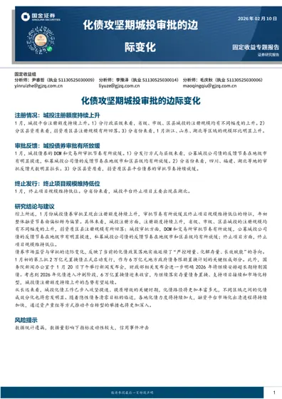 固定收益专题报告封面