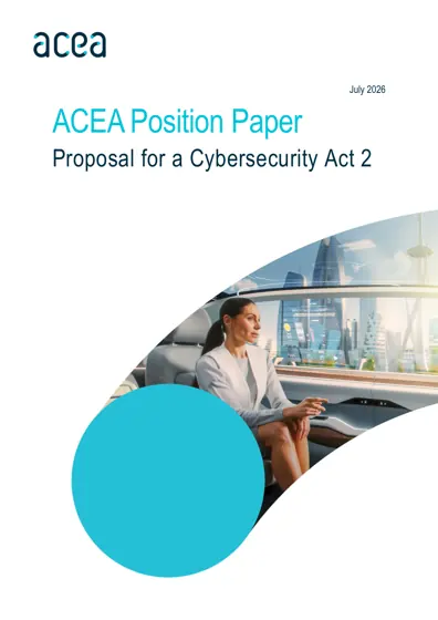 Proposal for a Cybersecurity Act 2 (ACEA Position Paper)封面