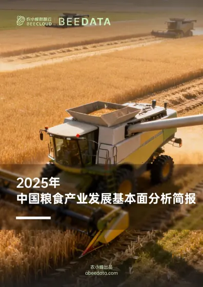 农小蜂:2025年中国粮食产业发展基本面分析报告封面