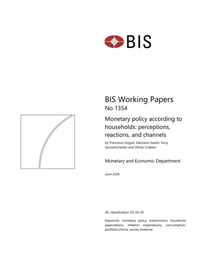Monetary policy according to households: perceptions, reactions, and channels封面