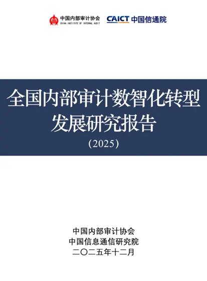 全国内部审计数智化转型发展研究报告（2025）封面